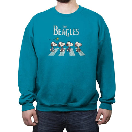 The Beagles - Crew Neck Sweatshirt Crew Neck Sweatshirt RIPT Apparel Small / Antique Sapphire