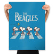The Beagles - Prints Posters RIPT Apparel 18x24 / Sapphire