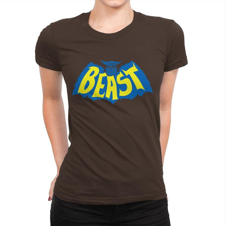 The Beast-Man - Womens Premium T-Shirts RIPT Apparel Small / Dark Chocolate