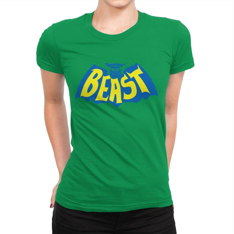 The Beast-Man - Womens Premium T-Shirts RIPT Apparel Small / Kelly Green