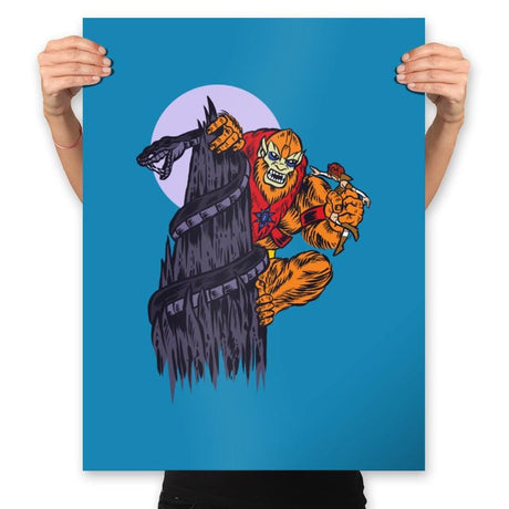 The Beast of Snake Mountain - Prints Posters RIPT Apparel 18x24 / Sapphire