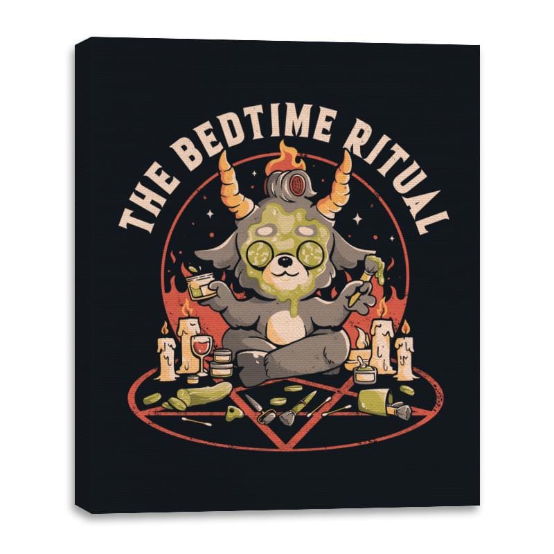 The Bedtime Ritual - Canvas Wraps Canvas Wraps RIPT Apparel 16x20 / Black