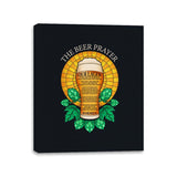 The Beer Prayer - Canvas Wraps Canvas Wraps RIPT Apparel 11x14 / Black