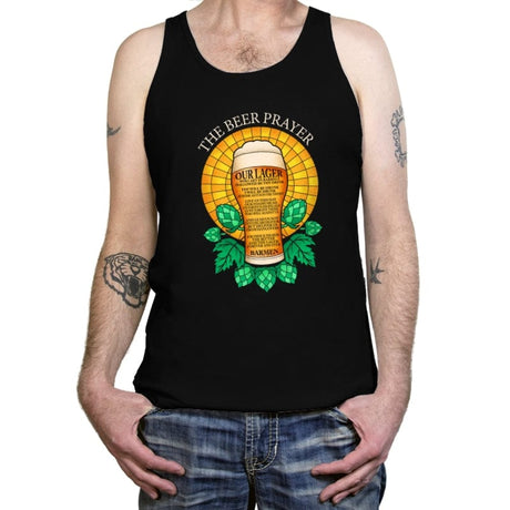 The Beer Prayer - Tanktop Tanktop RIPT Apparel X-Small / Black