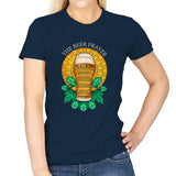 The Beer Prayer - Womens T-Shirts RIPT Apparel Small / Navy