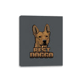 The Best Doggo - Canvas Wraps Canvas Wraps RIPT Apparel 8x10 / Charcoal