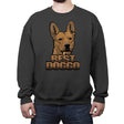 The Best Doggo - Crew Neck Sweatshirt Crew Neck Sweatshirt RIPT Apparel Small / Charcoal