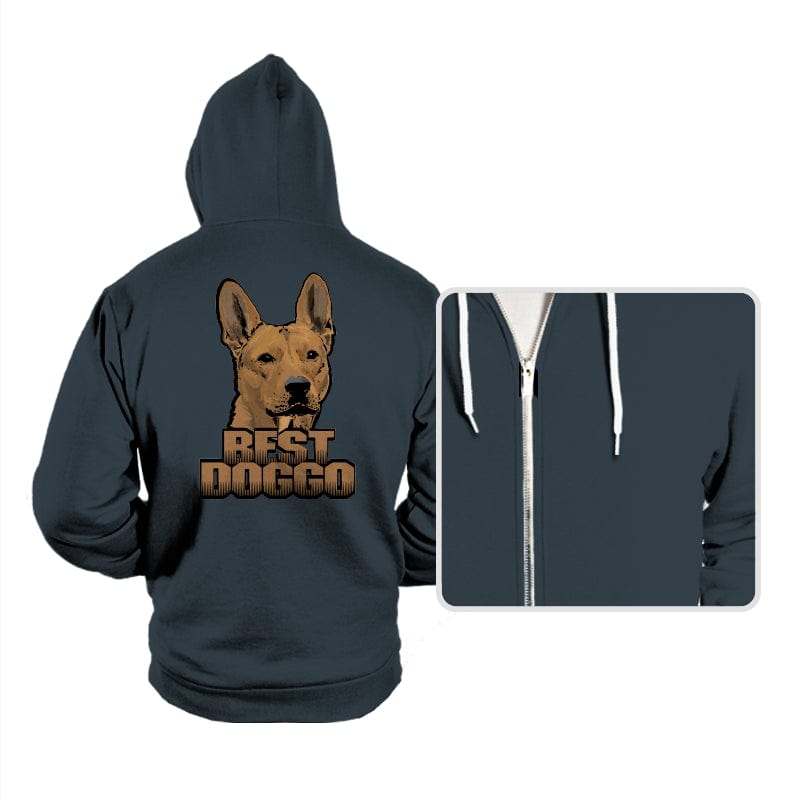 The Best Doggo - Hoodies Hoodies RIPT Apparel Small / Dark Gray