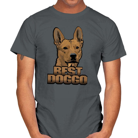 The Best Doggo - Mens T-Shirts RIPT Apparel Small / Charcoal