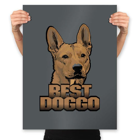The Best Doggo - Prints Posters RIPT Apparel 18x24 / Charcoal