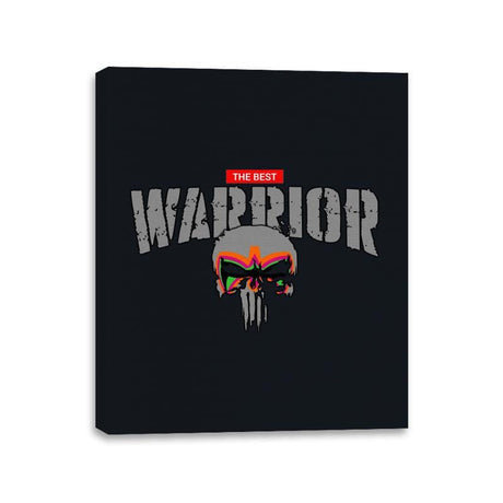 The Best Warrior - Canvas Wraps Canvas Wraps RIPT Apparel 11x14 / Black