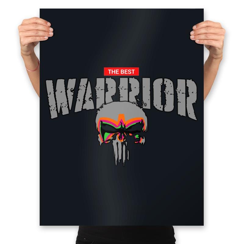 The Best Warrior - Prints Posters RIPT Apparel 18x24 / Black