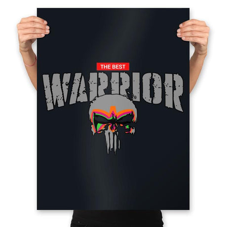 The Best Warrior - Prints Posters RIPT Apparel 18x24 / Black