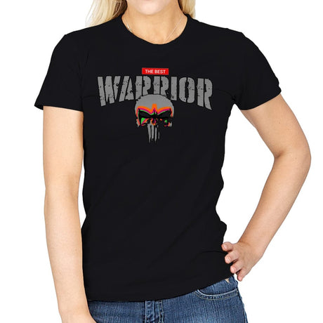 The Best Warrior - Womens T-Shirts RIPT Apparel Small / Black