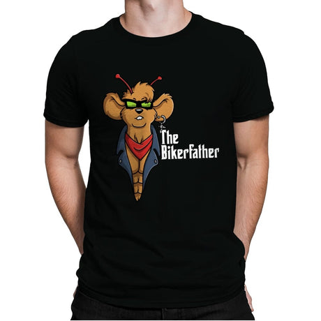 The Bikerfather - Mens Premium T-Shirts RIPT Apparel Small / Black
