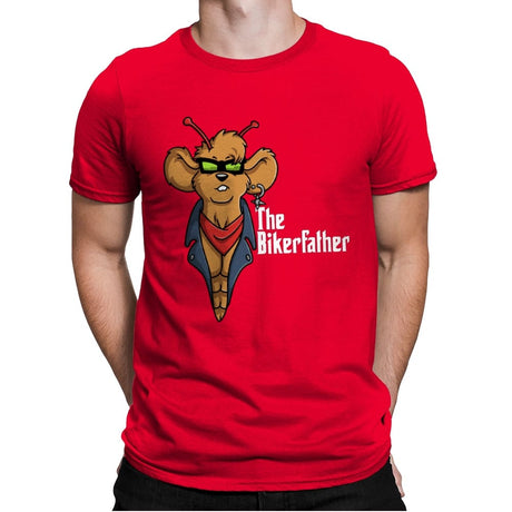 The Bikerfather - Mens Premium T-Shirts RIPT Apparel Small / Red