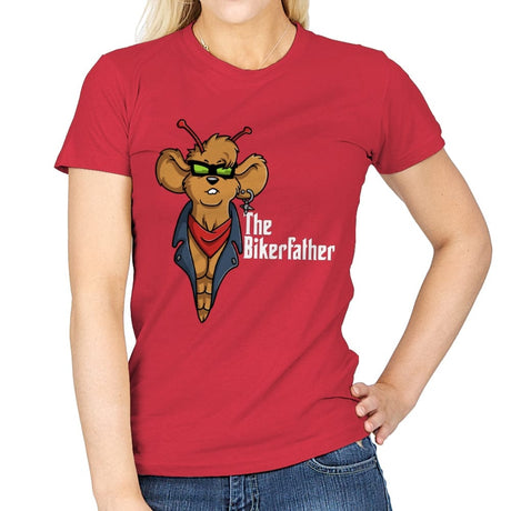 The Bikerfather - Womens T-Shirts RIPT Apparel Small / Red