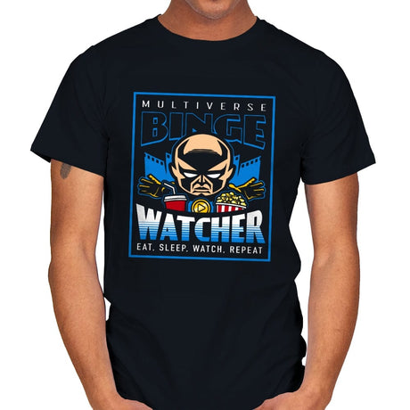 The Binge Watcher - Mens T-Shirts RIPT Apparel Small / Black