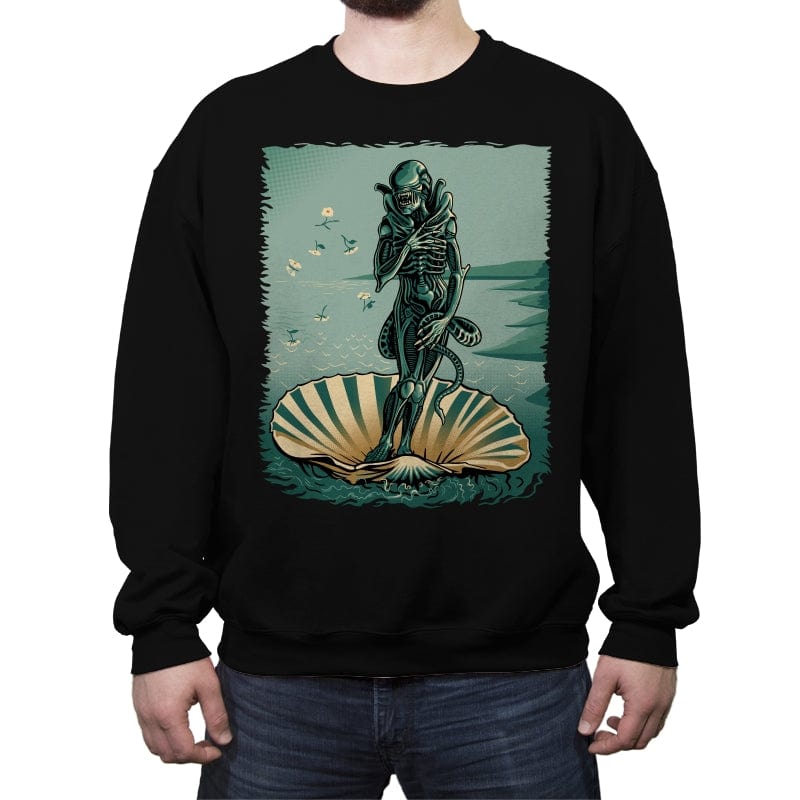 The Birth - Crew Neck Sweatshirt Crew Neck Sweatshirt RIPT Apparel Small / Black