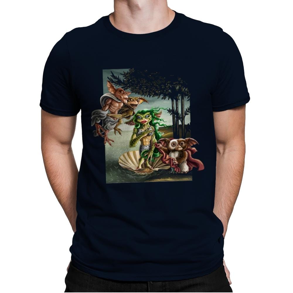 The Birth of Gremlinus - Mens Premium T-Shirts RIPT Apparel Small / Midnight Navy