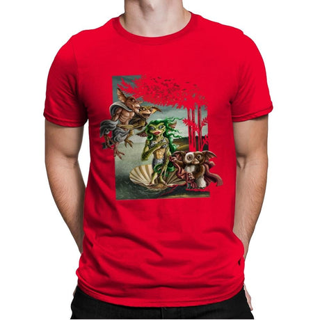 The Birth of Gremlinus - Mens Premium T-Shirts RIPT Apparel Small / Red