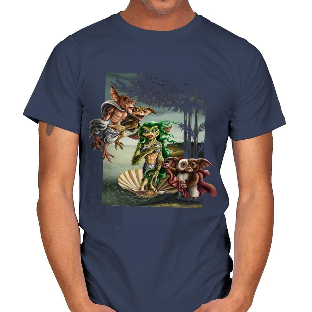 The Birth of Gremlinus - Mens T-Shirts RIPT Apparel Small / Navy