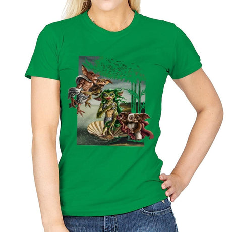 The Birth of Gremlinus - Womens T-Shirts RIPT Apparel Small / Irish Green