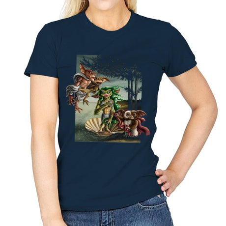 The Birth of Gremlinus - Womens T-Shirts RIPT Apparel Small / Navy