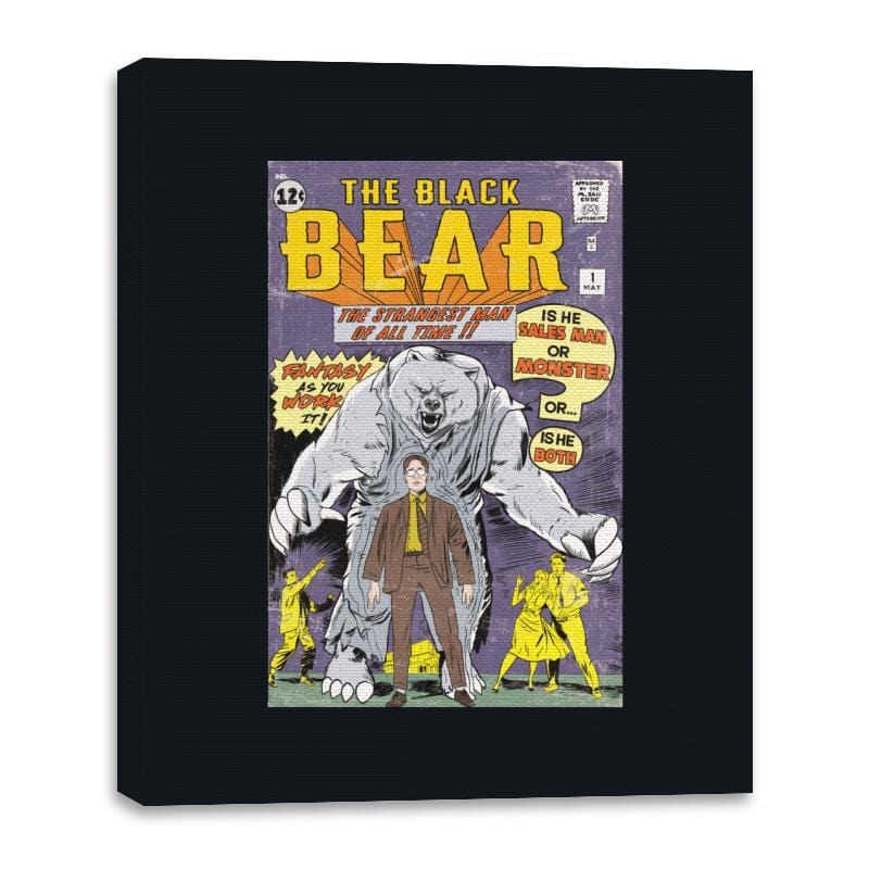 The Black Bear - Canvas Wraps Canvas Wraps RIPT Apparel 16x20 / Black