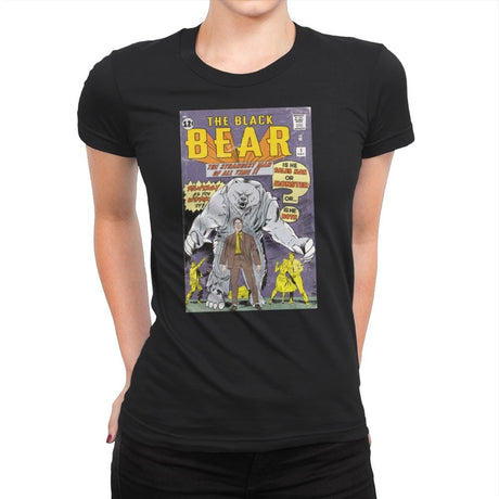 The Black Bear - Womens Premium T-Shirts RIPT Apparel Small / Black