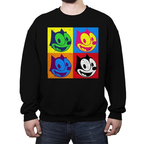 The Black Cat - Crew Neck Sweatshirt Crew Neck Sweatshirt RIPT Apparel Small / Black