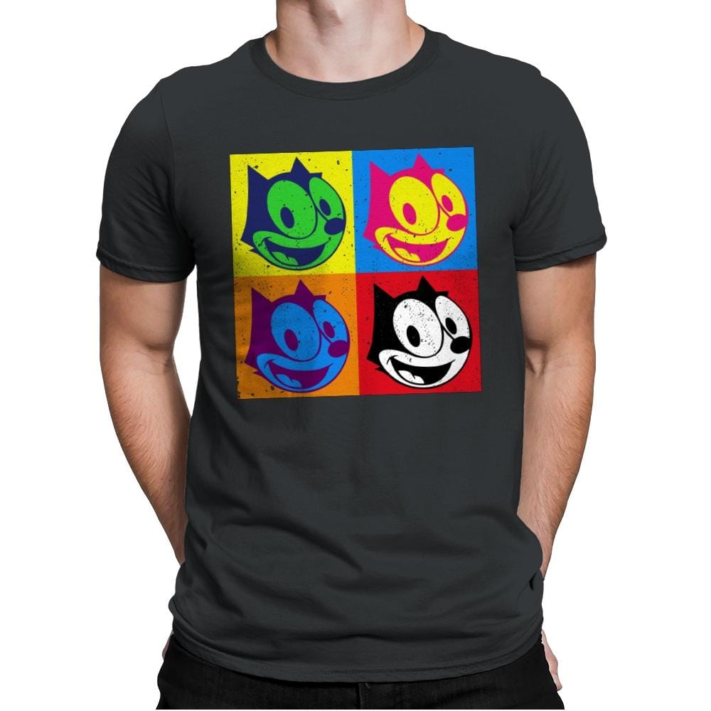 The Black Cat - Mens Premium T-Shirts RIPT Apparel Small / Heavy Metal