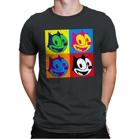 The Black Cat - Mens Premium T-Shirts RIPT Apparel Small / Heavy Metal