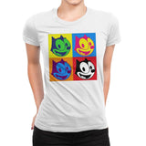 The Black Cat - Womens Premium T-Shirts RIPT Apparel Small / White