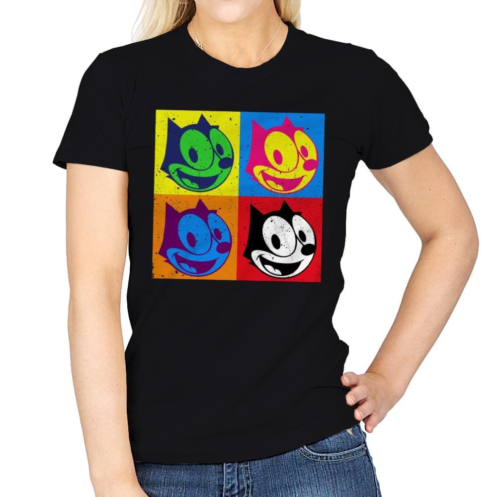 The Black Cat - Womens T-Shirts RIPT Apparel Small / Black