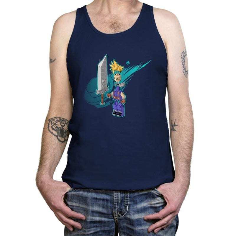 The Blocky Hero of Midgar Exclusive - Tanktop Tanktop RIPT Apparel