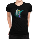 The Blocky Hero of Midgar Exclusive - Womens Premium T-Shirts RIPT Apparel 3x-large / Indigo