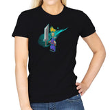 The Blocky Hero of Midgar Exclusive - Womens T-Shirts RIPT Apparel Small / Black
