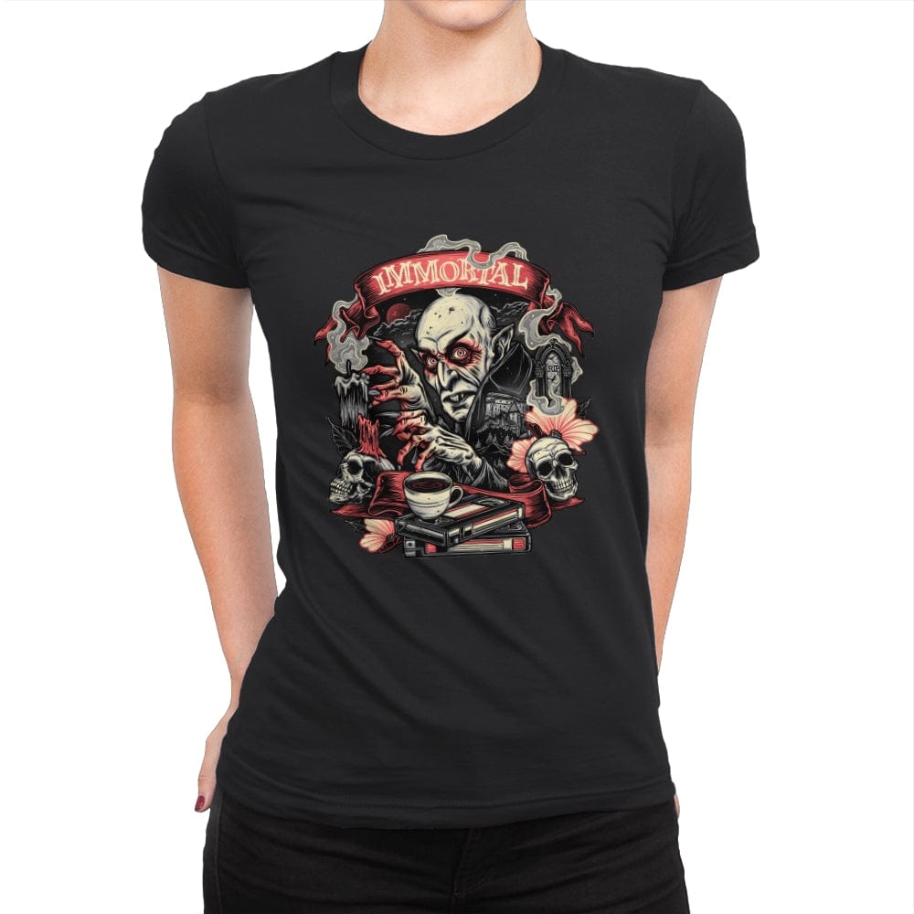 The Blood of the Immortal - Womens Premium T-Shirts RIPT Apparel Small / Black