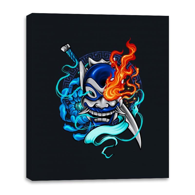 The Blue Spirit Tattoo - Canvas Wraps Canvas Wraps RIPT Apparel 16x20 / Black