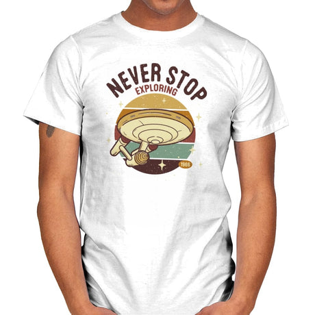 The Bold Explorer - Mens T-Shirts RIPT Apparel Small / White