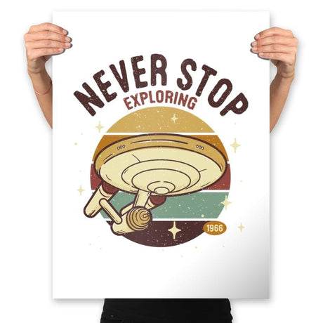 The Bold Explorer - Prints Posters RIPT Apparel 18x24 / White