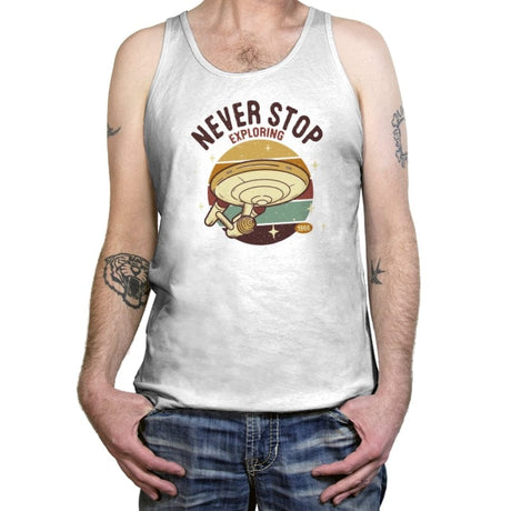 The Bold Explorer - Tanktop Tanktop RIPT Apparel X-Small / White