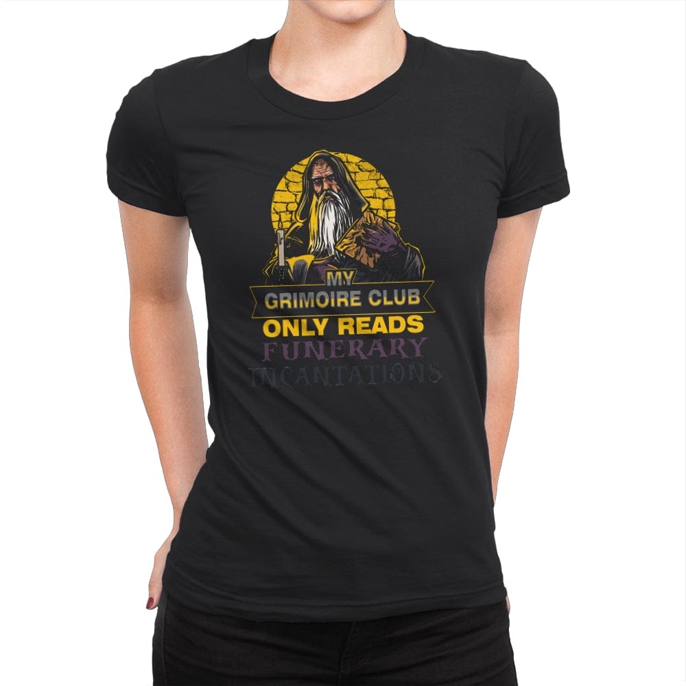 The Book Club - Womens Premium T-Shirts RIPT Apparel Small / Black