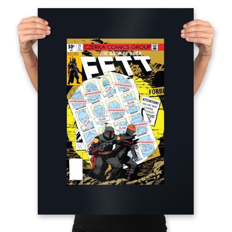 The Book of Boba Fett - Prints Posters RIPT Apparel 18x24 / Black