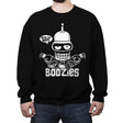 The Boozies - Crew Neck Sweatshirt Crew Neck Sweatshirt RIPT Apparel Small / Black
