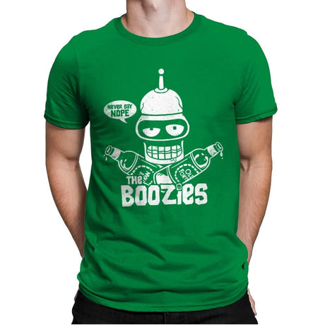 The Boozies - Mens Premium T-Shirts RIPT Apparel Small / Kelly Green