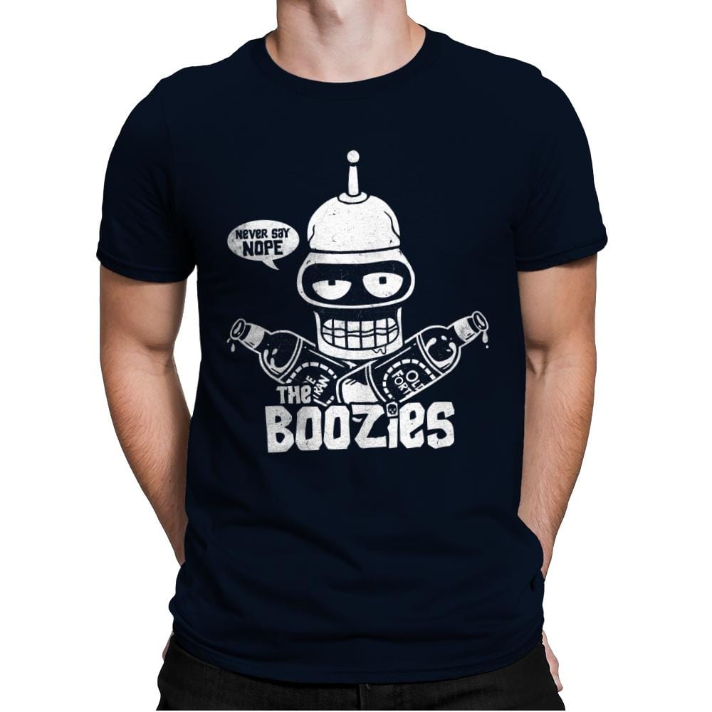 The Boozies - Mens Premium T-Shirts RIPT Apparel Small / Midnight Navy