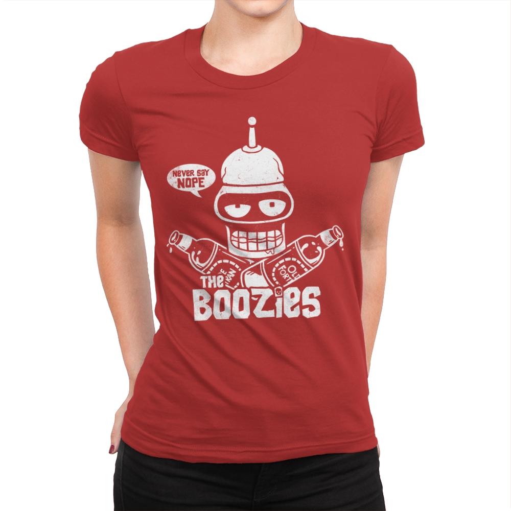The Boozies - Womens Premium T-Shirts RIPT Apparel Small / Red