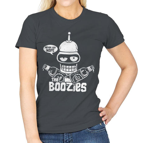 The Boozies - Womens T-Shirts RIPT Apparel Small / Charcoal